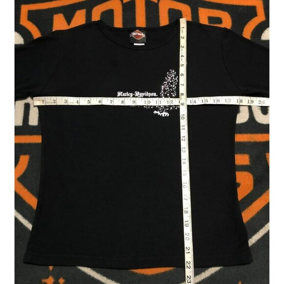 Harley-Davidson Casual Shirt Medium Women, With Rhinestones - Picture 5 of 5